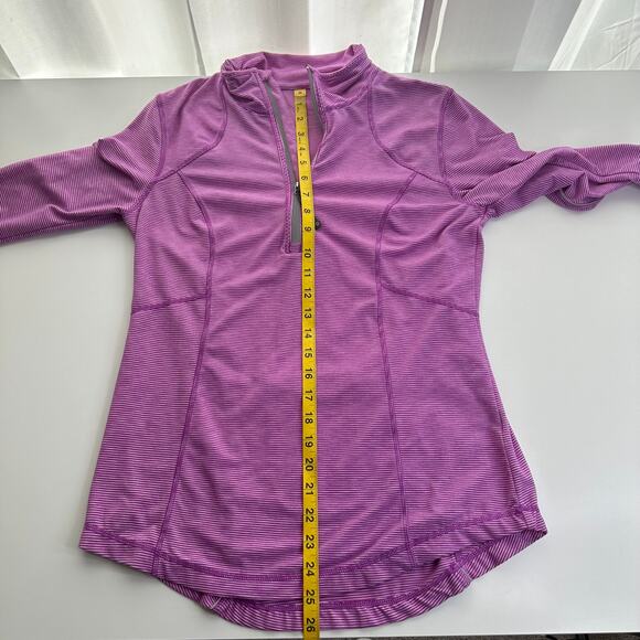 Tangerine Purple Orchid Long Sleeve 1/4 Zip Sweater Athletic Womens Size Small S - Picture 14 of 14